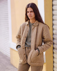 Women's Quilted Kite Jacket / Chai 2