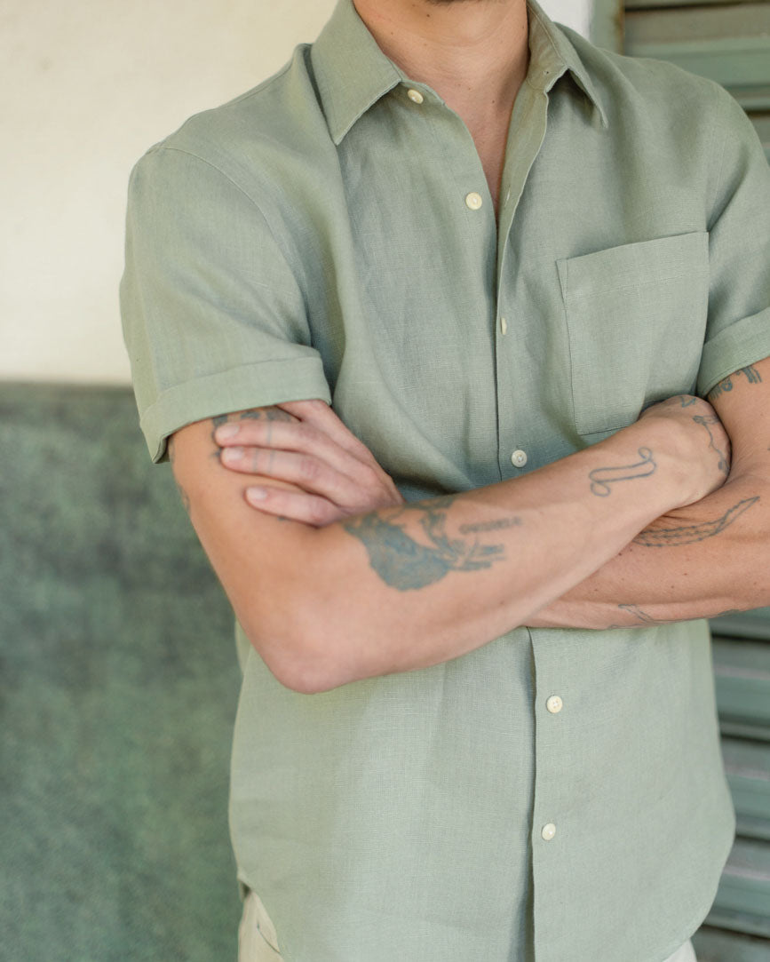 mens ola shirt moss 1