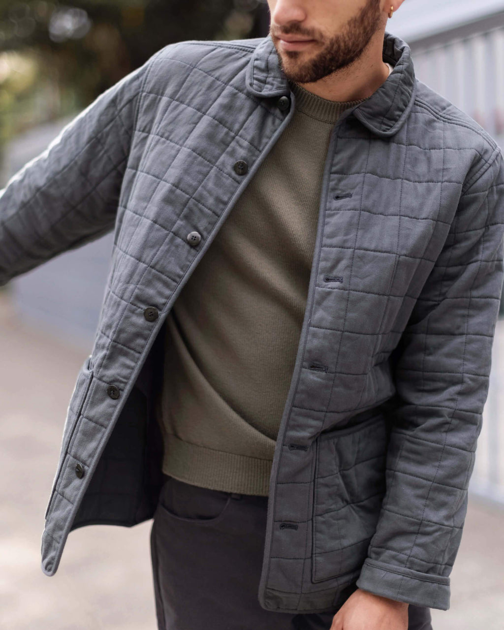 Men's Quilted Kite Jacket / Ink 12