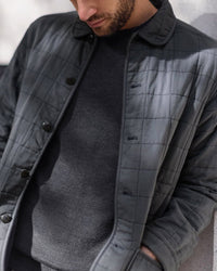 Men's Quilted Kite Jacket / Ink 6