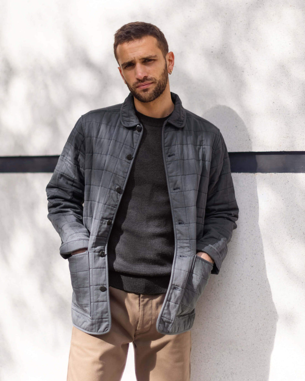 Men's Quilted Kite Jacket / Ink 4