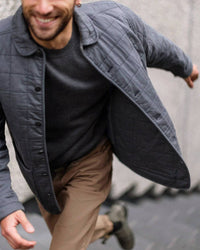 Men's Quilted Kite Jacket / Ink 7