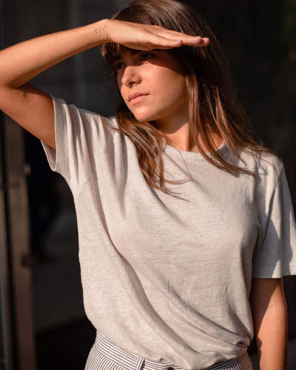 Women's Sun Tee / Bone 3