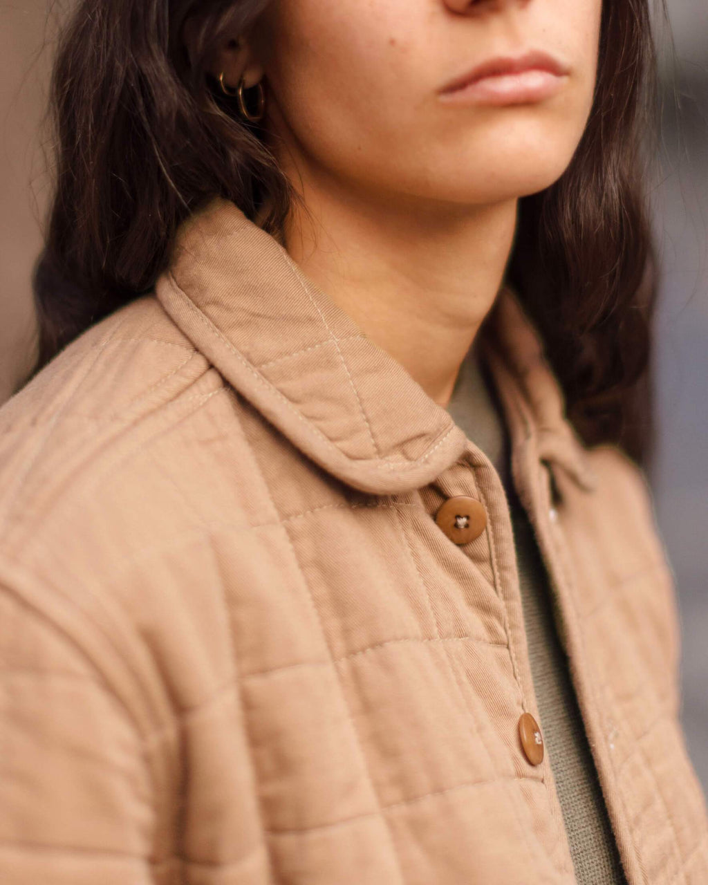 Women's Quilted Kite Jacket / Chai 5