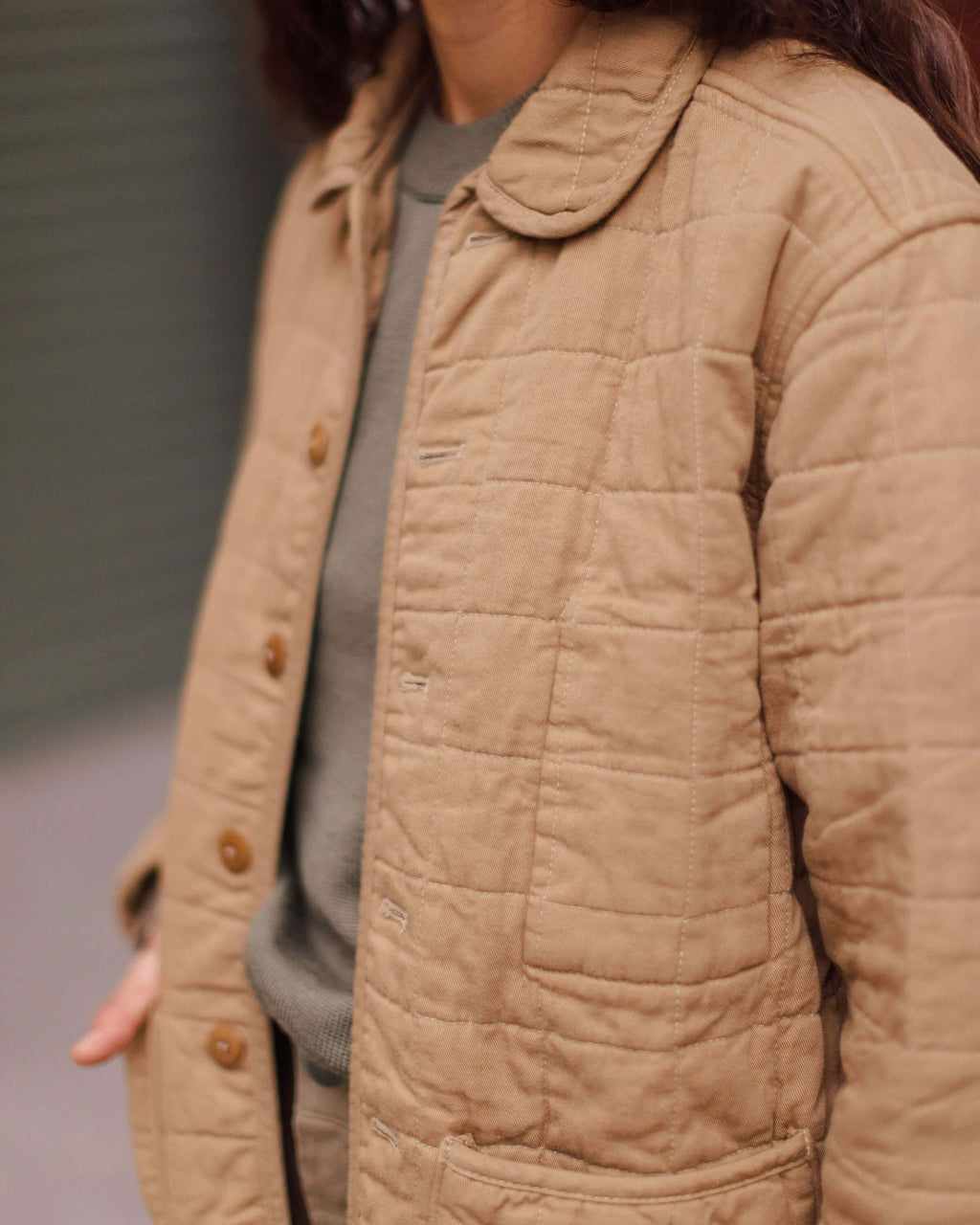 Women's Quilted Kite Jacket / Chai 6