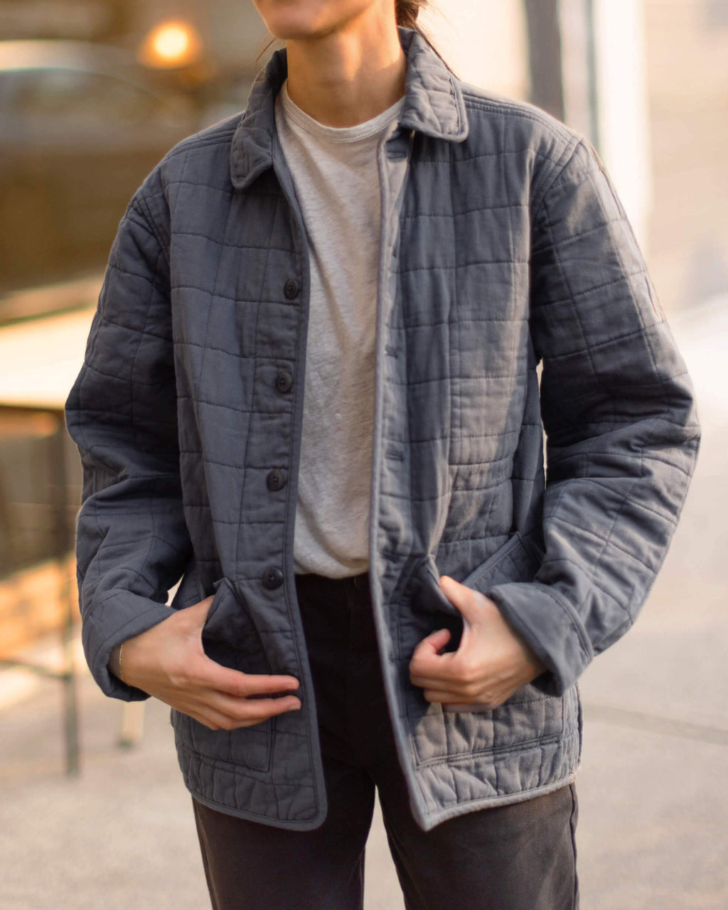Women's Quilted Kite Jacket / Ink 8