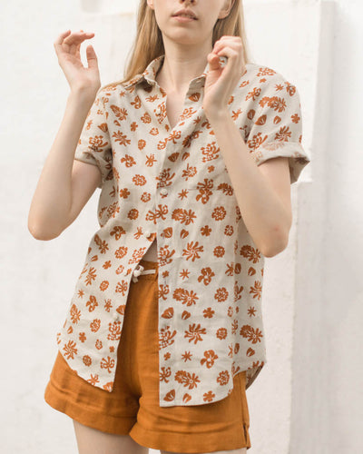 ola shirt flowers woman
